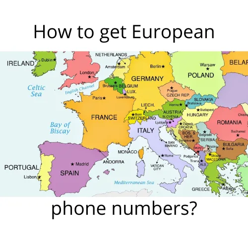 How to get European phone numbers for SMS